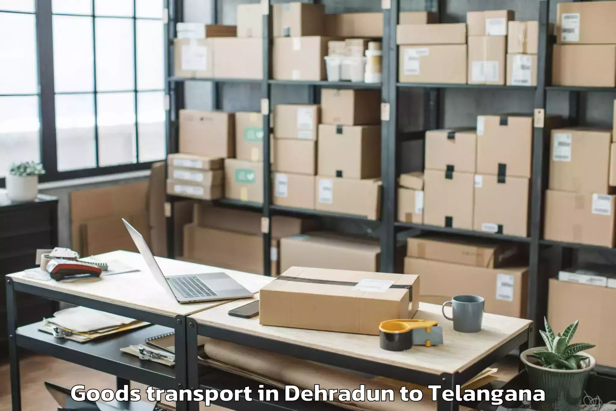 Trusted Dehradun to Bellampalle Goods Transport